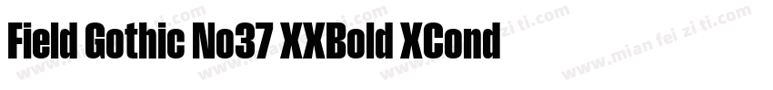Field Gothic No37 XXBold XCond字体转换